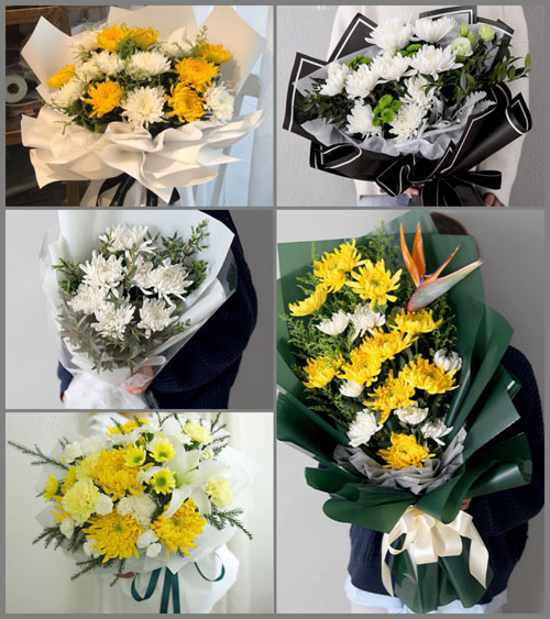 湖北孝感市安陆市南城街道陈沟西村白事花束代送